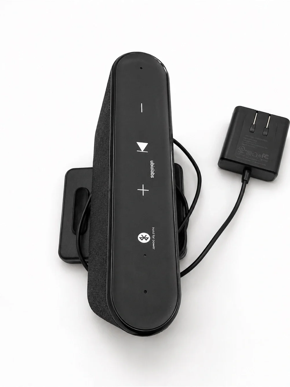 Ubio Labs Bluetooth Speaker Wireless Charging Stand w/ Power Adapter. Tested